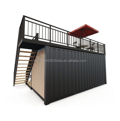 Aluminiumlegierung Fenster 20ft/40ft Einstöckige winzige Holzcontainer Gebäude für Hotel Appartement Villa oder Hütten