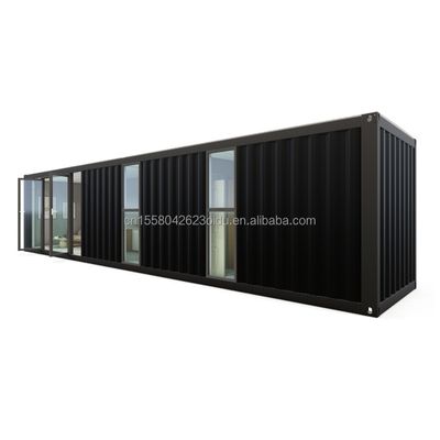 Hotel 40ft Vorgefertigter Modularer Klappbehälter Schnellbau Kleines Haus mit galvanisierten Stahlquadratrohren Hauptstruktur
