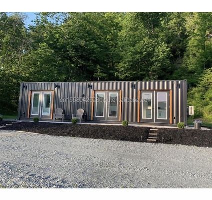 20ft 40ft Shipping Container Vorgefertigtes Haus für Carport mit Sandwich-Panel und galvanisierten Stahl Biegen 180g