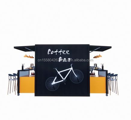 Fast-Food Mini-Pop-up-Shop Cafés Mobile Container Kaffeebar Häuser mit modernem Design und Fenstern aus Aluminiumlegierung