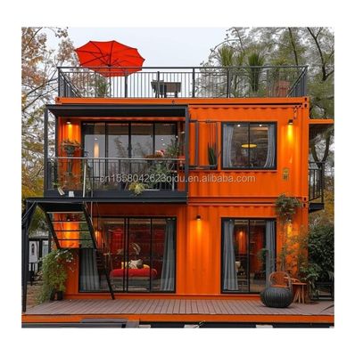 20ft modernes Luxus-Prefab-Haus Stahl Sandwich-Panel Modifizierter Versandcontainer für Outdoor-Garten-Leben Alternative