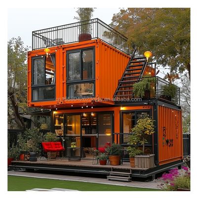 20ft modernes Luxus-Prefab-Haus Stahl Sandwich-Panel Modifizierter Versandcontainer für Outdoor-Garten-Leben Alternative