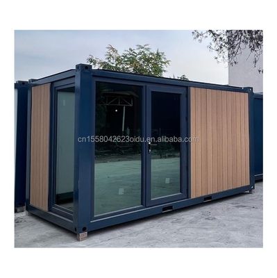 EU 20ft Modern Luxus Prefab Haus Außengarten Holzhäuser mit Stahlkonstruktion Sandwich Panel Material