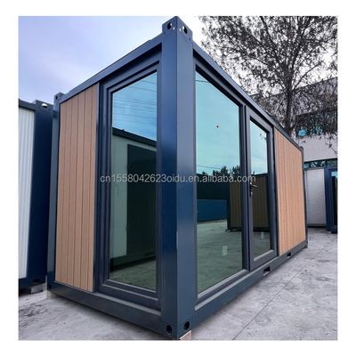 EU 20ft Modern Luxus Prefab Haus Außengarten Holzhäuser mit Stahlkonstruktion Sandwich Panel Material