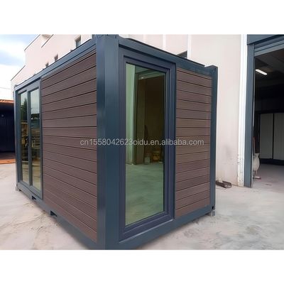 EU 20ft Modern Luxus Prefab Haus Außengarten Holzhäuser mit Stahlkonstruktion Sandwich Panel Material