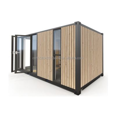Moderne einstöckige Containerhäuser Luxus-Stil winzige Holz-Prefab-Gebäude für Hotels Wohnungen Villen oder Hütten