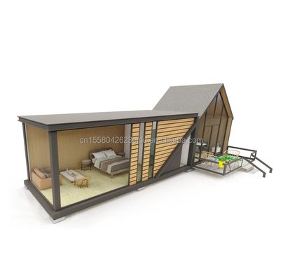 50/75/100mm Wave Sandwich Panel Wand für Einkaufszentrum in Dreieck Stahlkonstruktion Design von EU modernen Flat Pack Container House