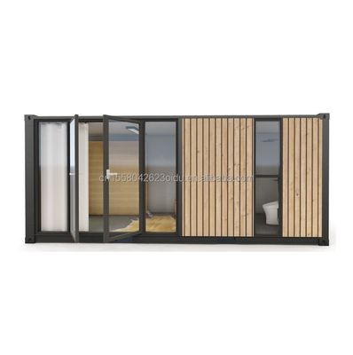Moderne einstöckige Containerhäuser Luxus-Stil winzige Holz-Prefab-Gebäude für Hotels Wohnungen Villen oder Hütten