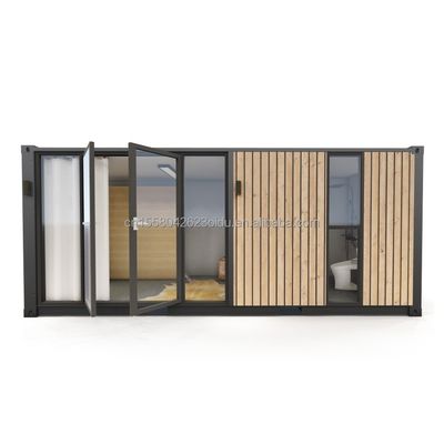 Moderne einstöckige Containerhäuser Luxus-Stil winzige Holz-Prefab-Gebäude für Hotels Wohnungen Villen oder Hütten