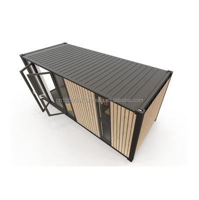 Moderne einstöckige Containerhäuser Luxus-Stil winzige Holz-Prefab-Gebäude für Hotels Wohnungen Villen oder Hütten