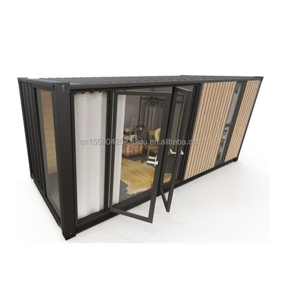 Moderne einstöckige Containerhäuser Luxus-Stil winzige Holz-Prefab-Gebäude für Hotels Wohnungen Villen oder Hütten