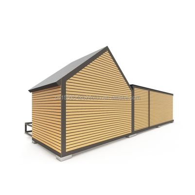 50/75/100mm Wave Sandwich Panel Wand für Einkaufszentrum in Dreieck Stahlkonstruktion Design von EU modernen Flat Pack Container House