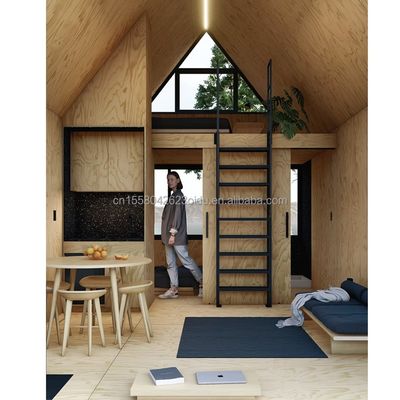 Modernes A-Dreieck-Kleinhaus Vorgefertigtes Haus Anhänger Flat Pack Stahl und Sandwich Panel Mobilhaus für Hotel oder andere Zwecke