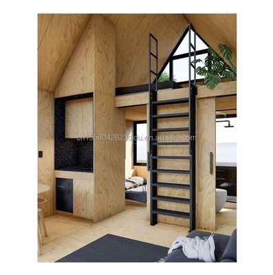 Modernes A-Dreieck-Kleinhaus Vorgefertigtes Haus Anhänger Flat Pack Stahl und Sandwich Panel Mobilhaus für Hotel oder andere Zwecke