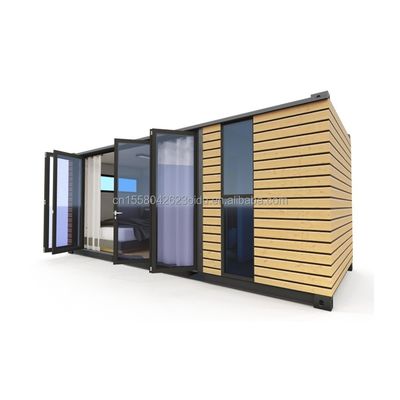 Stahlrahmen Verzinktes Stahl biegen 180g für 20ft Studio Holz Außenwände Versand Container Zuhause Stilvolle Container Häuser