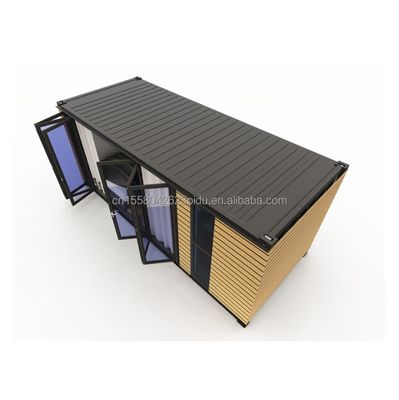 Stahlrahmen Verzinktes Stahl biegen 180g für 20ft Studio Holz Außenwände Versand Container Zuhause Stilvolle Container Häuser