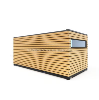 Stahlrahmen Verzinktes Stahl biegen 180g für 20ft Studio Holz Außenwände Versand Container Zuhause Stilvolle Container Häuser
