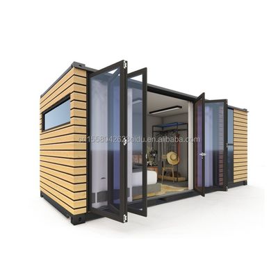 Stahlrahmen Verzinktes Stahl biegen 180g für 20ft Studio Holz Außenwände Versand Container Zuhause Stilvolle Container Häuser