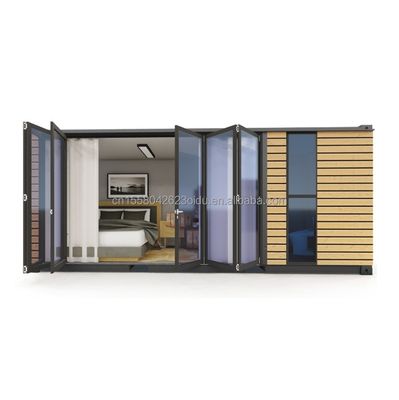 Stahlrahmen Verzinktes Stahl biegen 180g für 20ft Studio Holz Außenwände Versand Container Zuhause Stilvolle Container Häuser