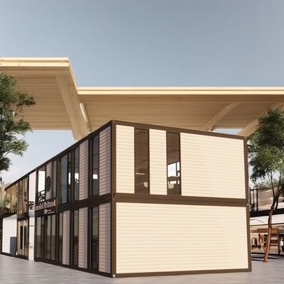 angepasste Farbe Einfache Montage Modulare Vorgefertigte Wohnung für Restaurant Shop Mall Supermarkt Container Home Bar Design