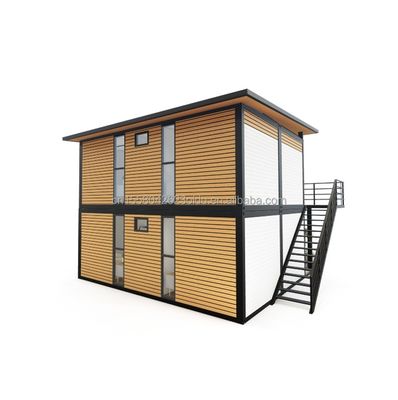 20ft/40ft Stahlrahmen Galvanisiertes Stahlbiegen 180g Moderne 4 Schlafzimmer Bilayer Vorgefertigtes Erweiterbares Containerhaus Design für Einkaufszentrum