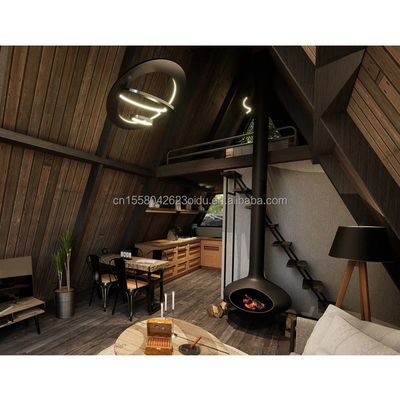 Galvanisiertes Stahlbogen Prefab Haus Wohnwald Hotelzimmer für modernes Wohnen im Freien und spezialisierter Container