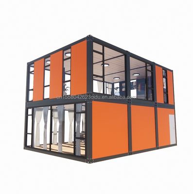 Hotel Flat Pack Stahlprodukt Modernes Design Fertigung Wohnung von Cbox Luxus zweischichtiges portables Containerhaus