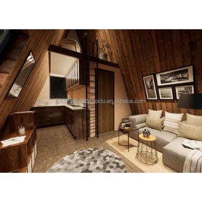 Galvanisiertes Stahlbogen Prefab Haus Wohnwald Hotelzimmer für modernes Wohnen im Freien und spezialisierter Container