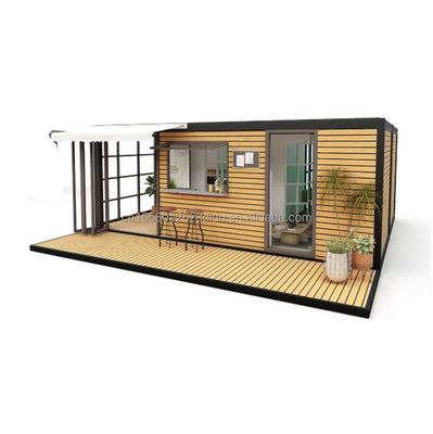 Hotel Unterkunft 2024 Stil Luxus vorgefertigtes tragbares kleines Haus mit 50/75/100mm Wellen Sandwich-Panel Wände und Design