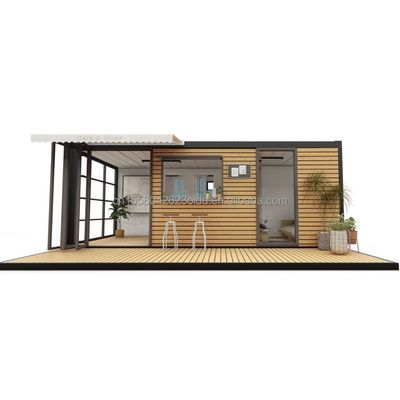 Hotel Unterkunft 2024 Stil Luxus vorgefertigtes tragbares kleines Haus mit 50/75/100mm Wellen Sandwich-Panel Wände und Design