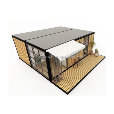 Hotel Unterkunft 2024 Stil Luxus vorgefertigtes tragbares kleines Haus mit 50/75/100mm Wellen Sandwich-Panel Wände und Design