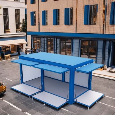 angepasste Farbe 10ft 20ft Erweiterbare Container Shop Pop-up Food Truck Vorgefertigte Häuser für Bar Shop Kaffeehandel Aktivität Bar