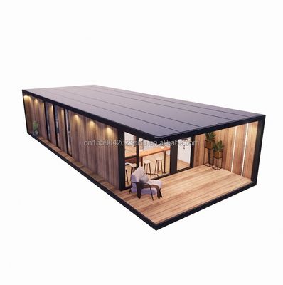 Verzinktes Stahlbogen Portable Modular 2-3 Schlafzimmer Prefab Flat Pack Mobile Gartenkabine Hotels Villen Fertighäuser