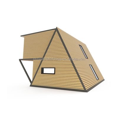 Portable Tiny Home Prefab Häuser mit Stahlrahmen Verzinktes Stahl Biegen 180g und 50/75/100mm Welle Sandwich-Panel Wände