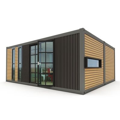 Verzinktes Stahlbogen 180g Modernes Design 2 Schlafzimmer Vorgefertigtes Ausbaubarer Containerhaus für den Einsatz in einem Einkaufszentrum