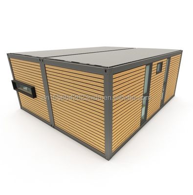 Verzinktes Stahlbogen 180g Modernes Design 2 Schlafzimmer Vorgefertigtes Ausbaubarer Containerhaus für den Einsatz in einem Einkaufszentrum