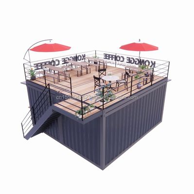Modernes Design Mobile Container Bar für städtische Häuser voll ausgestattet Prefab-Restaurant und Café in individueller Farbe
