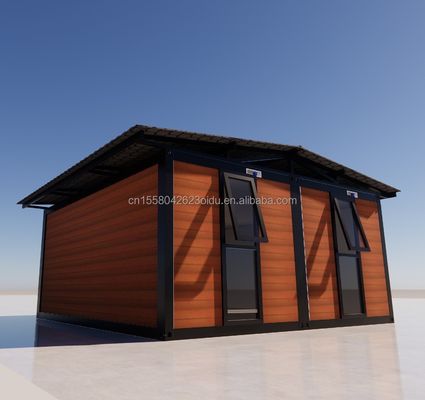 20ft 40ft Winddicht Luxusmoduläres Stahlklappbehälter für Villen kundenspezifische Wand 50/75/100mm Welle Sandwich Panel