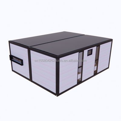 Verzinktes Stahlbogen 180g EU Modern 2 Schlafzimmer Prefab Stahl Erweiterbares Containerhaus Design für Mall-Anwendung