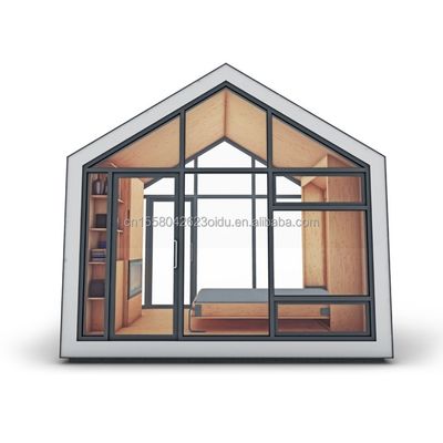 Modifizierte Schiffscontainer Prefab Haus Dreieckdach und stabile Holzgrundlage für Wohnraum Stahlcontainer Haus