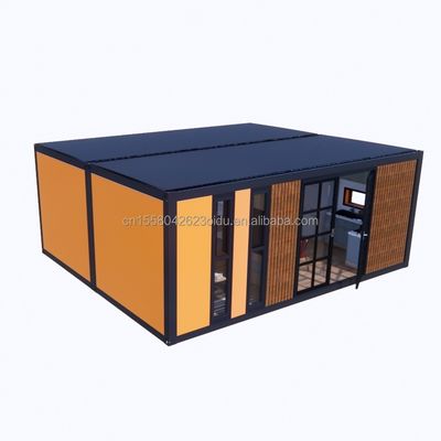 Verzinktes Stahlbogen 180g EU Modern 2 Schlafzimmer Prefab Stahl Erweiterbares Containerhaus Design für Mall-Anwendung