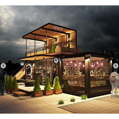 Modernes Design, Farbe, Vorgefertigter Behälter, Milch-Tee-Shop, Kaffeeshop, Kaffeeladen, Häuser, Kleines Modular-Containerhaus