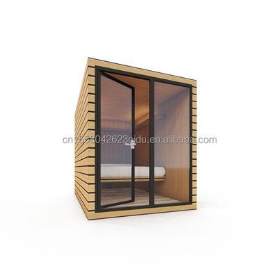 Luxuriöser Stil Holz vorgefertigte Blockhütte für abnehmbare Container Wohnung Einfaches vorgefertigtes Stahlhaus