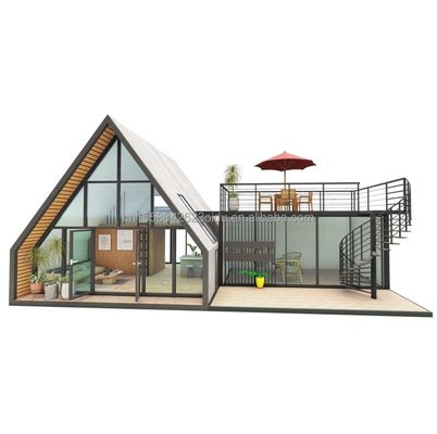 Moderne Containerhäuser Vorgefertigte Portable Kleine Häuser Modulare Häuser Leichtstahl Villa Vorgefertigte Häuser