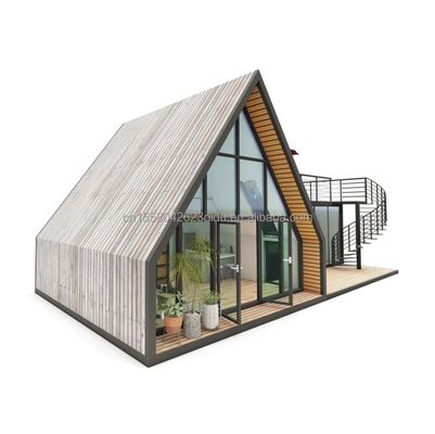 Moderne Containerhäuser Vorgefertigte Portable Kleine Häuser Modulare Häuser Leichtstahl Villa Vorgefertigte Häuser