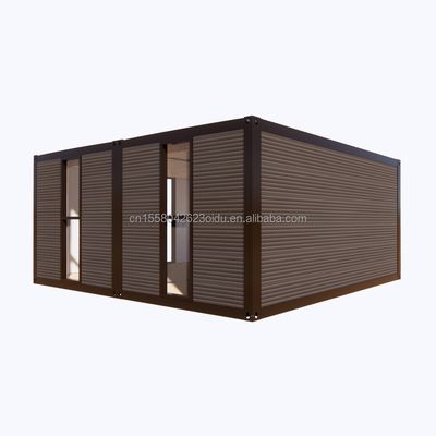 Modernes 2 Schlafzimmer Prefab Stahlerweiterbares Containerhaus für Einkaufszentrum Anwendungen angepasstes Farbdesign