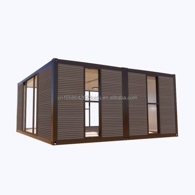 Modernes 2 Schlafzimmer Prefab Stahlerweiterbares Containerhaus für Einkaufszentrum Anwendungen angepasstes Farbdesign