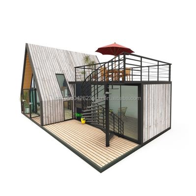 Moderne Containerhäuser Vorgefertigte Portable Kleine Häuser Modulare Häuser Leichtstahl Villa Vorgefertigte Häuser