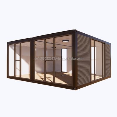 Modernes 2 Schlafzimmer Prefab Stahlerweiterbares Containerhaus für Einkaufszentrum Anwendungen angepasstes Farbdesign