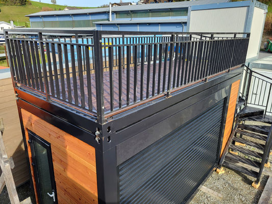 40 Fuß moderner, vorgefertigter, zweistöckiger Café-Bar Restaurant Fast-Food-Shop Kleiner Mini-Movable Outdoor-Kombinationsbehälter